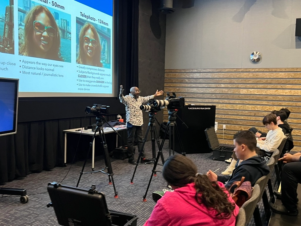High school filmmaking workshop at the Jacob Burns Film Center